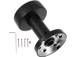 Fechadura De Porta Oculta Osaladi, Aço Inoxidável, Preta, Fácil Instalação, Fechadura De Segurança Para Quarto E