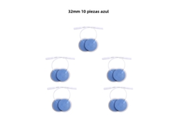 Eletrodos Adesivos de Gel para Ems de 32 Mm, Autoadesivos MDUG (10 Azuis)