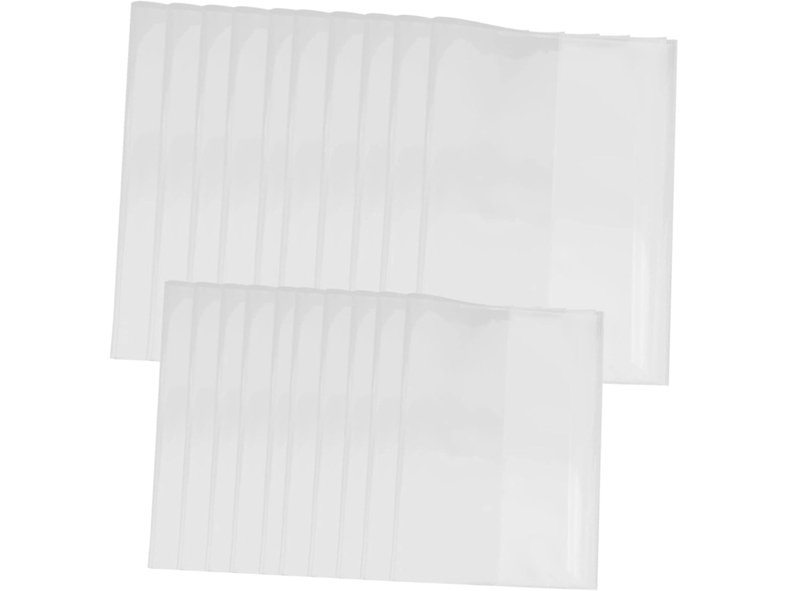 Pacote Com 20 Capas Transparentes Autoadesivas A4, À Prova D' Água 16k E Proteção Durável Para Livros