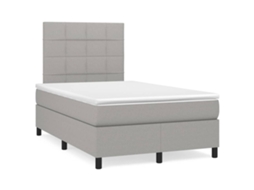 Box Spring Bed, Box Spring Beds Vidaxl Cinzeto Tecido (120 X 200 Cm)