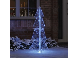 Vidaxl Árvore De Natal 100 Led Azul 120 Cm Acrílo