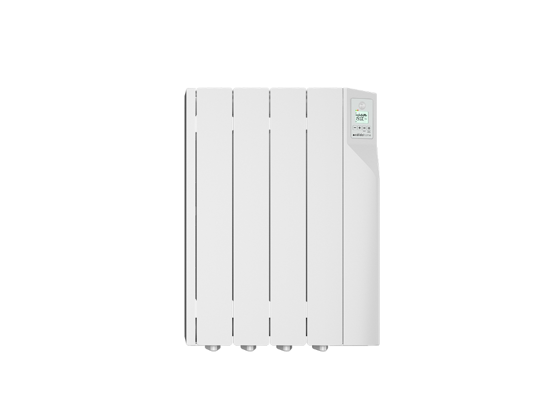 Emissor Térmico Elétrico 4 Elem. Cálidahome Sentinel 600w, Fluido De Alta Transferência 150 W/elem., Com Detetor De Presença, Divisões De 6–8 M²