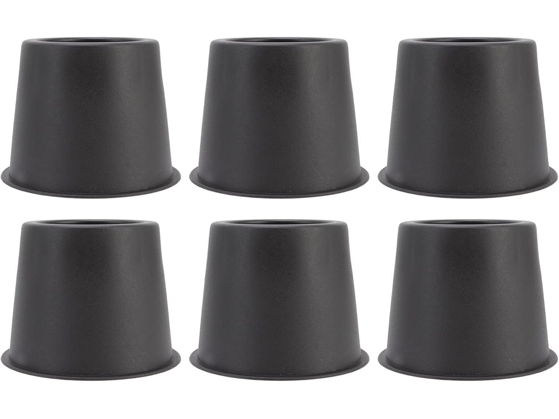 Conjunto De 6 Pés Elevadores Antivibração Para Móveis – 7,6 Cm (3