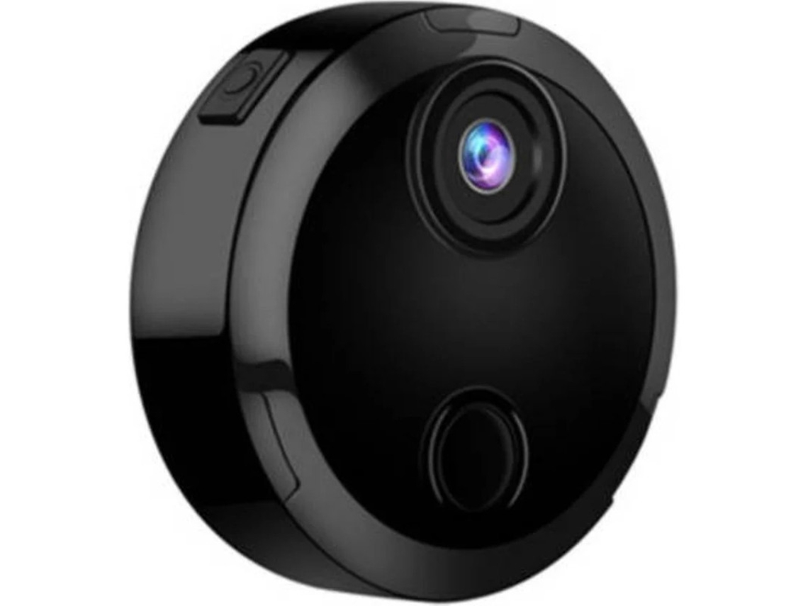 Mini câmera espiã 1080p HD WiFi para iPhone/Android vigilância residencial preta Bestvite