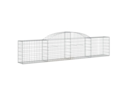 Gabion Basket, Gabion Baskets Vidaxl Prateado Ferro (300 X 30 X 60/80 Cm)