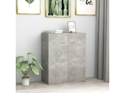 Vidaxl Aparador 60x30x75 Cm Contraplacado Cinzento Cimento