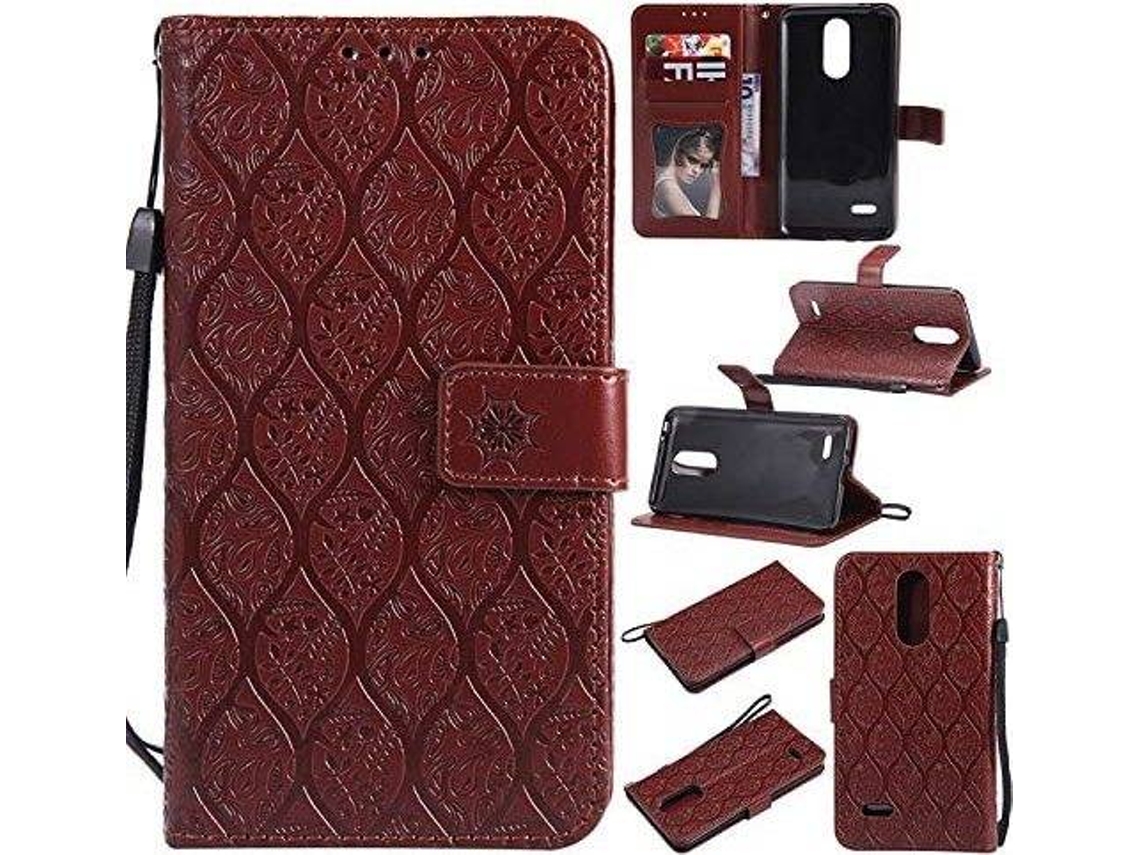 Capa LG K8 2017 Euro HONGWE. Castanho