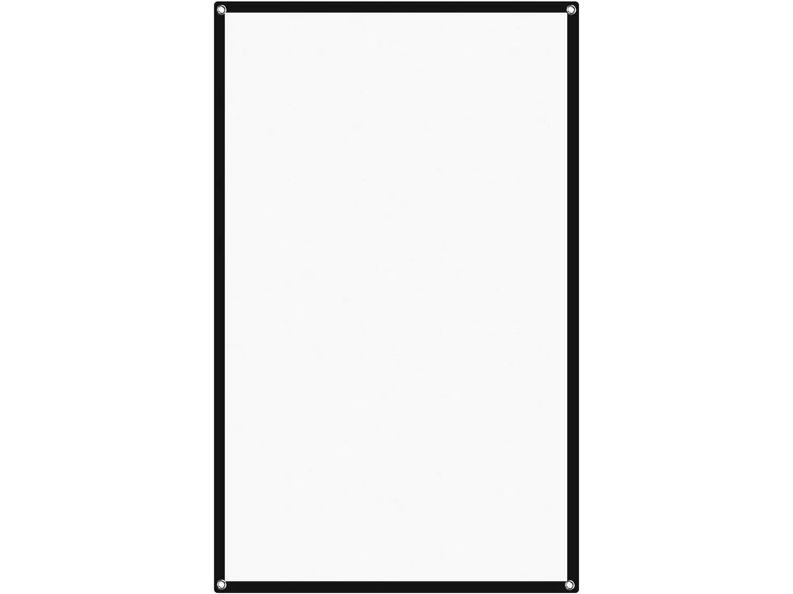 Tela de Projeção Portátil de 60 Polegadas, Branca, Antirrugas, Dobrável, para SFUSHOS