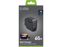 Carregador Portátil SBS (Usb-C+A- PD - 65W - 20V)