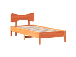Cama Sem Colchão 90x200 Cm Pinho Maciço Castanho mel MAISON EXCLUSIVE