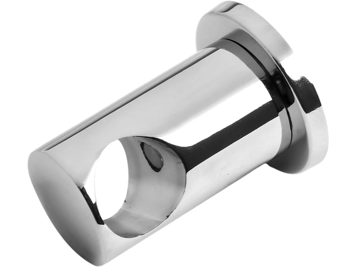Suporte de metal para barra deslizante de 22 mm com acabamento cromado, suporte deslizante para