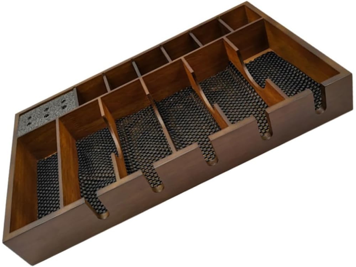 Suporte de plástico para máquina de cortar cabelo com bandeja grande antiderrapante.