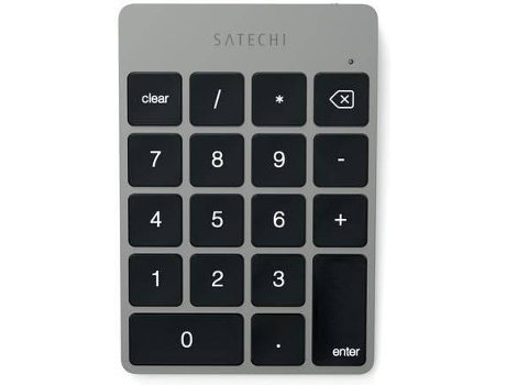 Teclado SATECHI Aluminum Slim (Bluetooth - Teclado Numérico) — Bluetooth | Iluminado