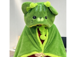 Capa de Pelúcia de Gato Alienígena Pijama Quente para Boneco de Pano, Interior, Verde CHABERLU