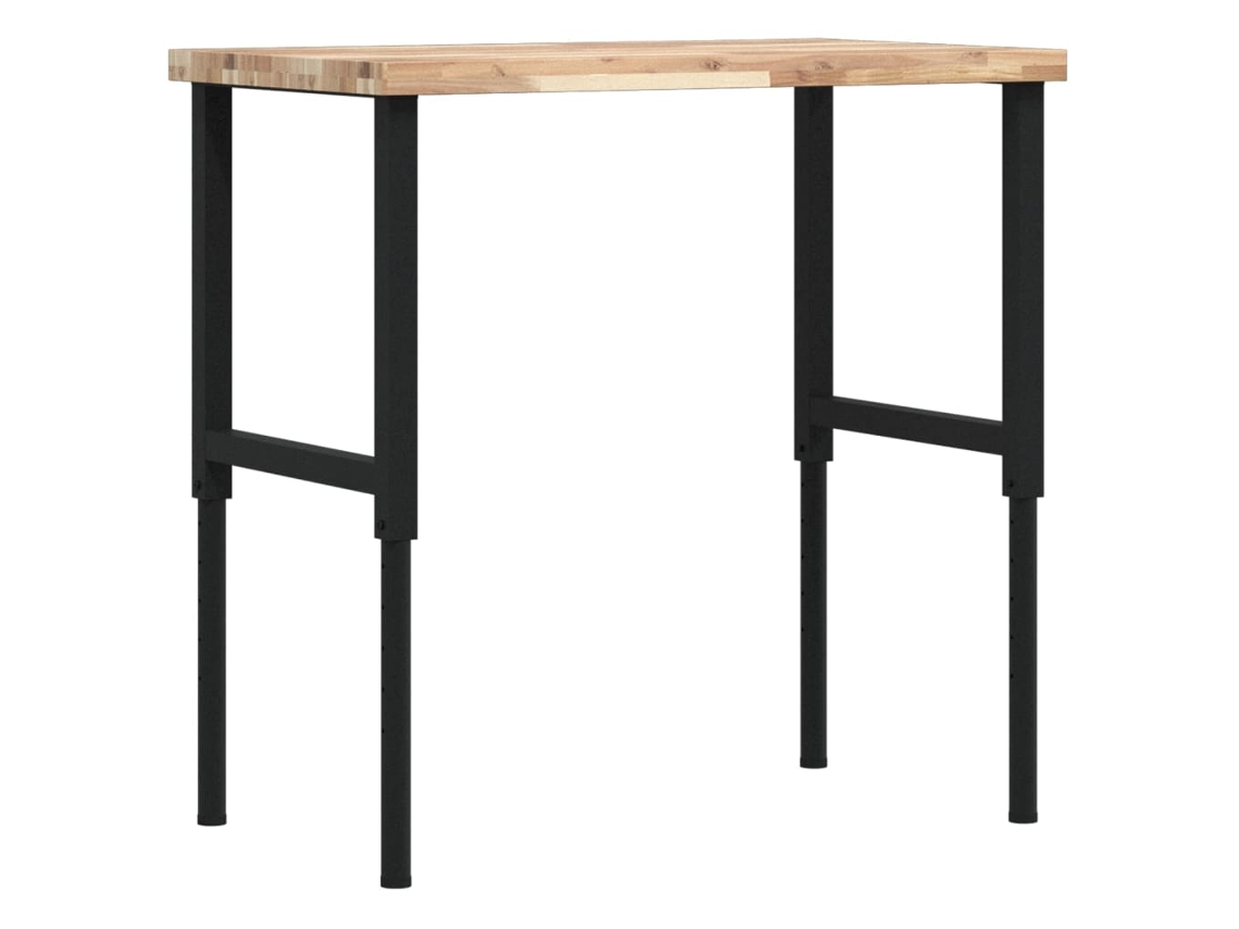 Bancada de trabalho VIDAXL Marrom Madeira de acácia (100x60x(73-99,5)cm)