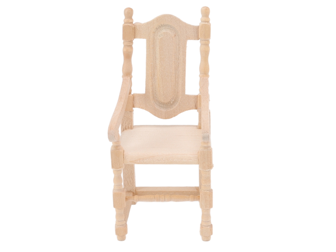 Rebe-silla De Muñecas De Madera 1:12 Miniatura Ligera Portátil Simulada Para Amantes De Muñecas