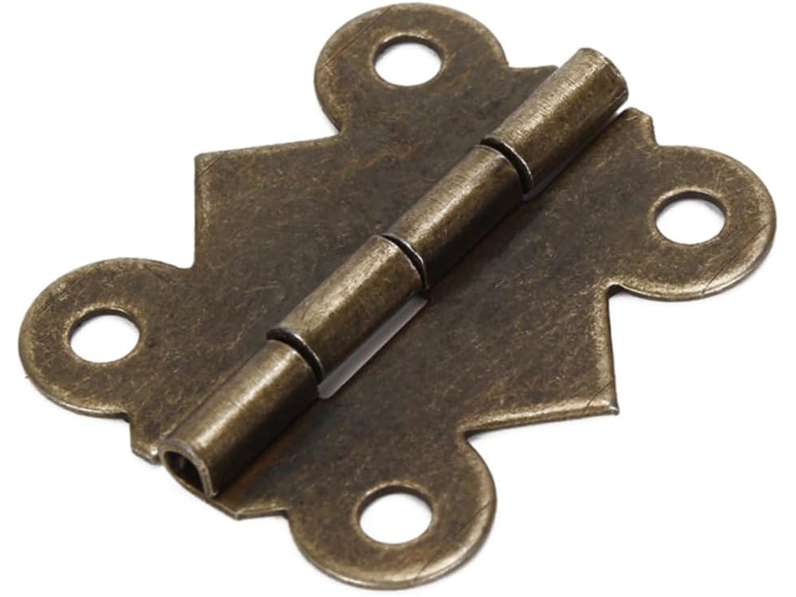 Aboofan 20 Peças Dobradiças De Porta Vintage Resistentes Em Ferro Para Armários, 2, 5x2cm, Para Caixas De Joias E Uso