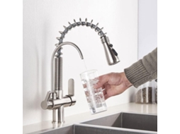 Torneira Misturadora De Água Quente Com Filtro De Água Purificada Kitchen 2/3 Dourada/preta/croma