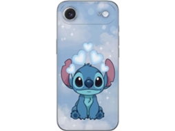 Capa Para Celular Compatível Com Apple Iphone Air. Personagem De Desenho Animado Azul Com Olhos Grandes E Corações Acima Da Cabeça, Fundo Suave Com Um