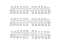 3 Pack Esmalte De Uñas Claro Tarjeta De Color Tips Cuadrado Redondo Herramientas Accesorios Manicura Diy