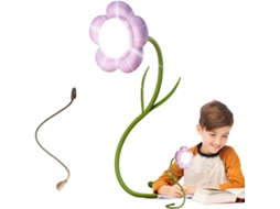 Abajur De Cabeceira Charmoso, Iluminação De Mesa Com Estampa Floral