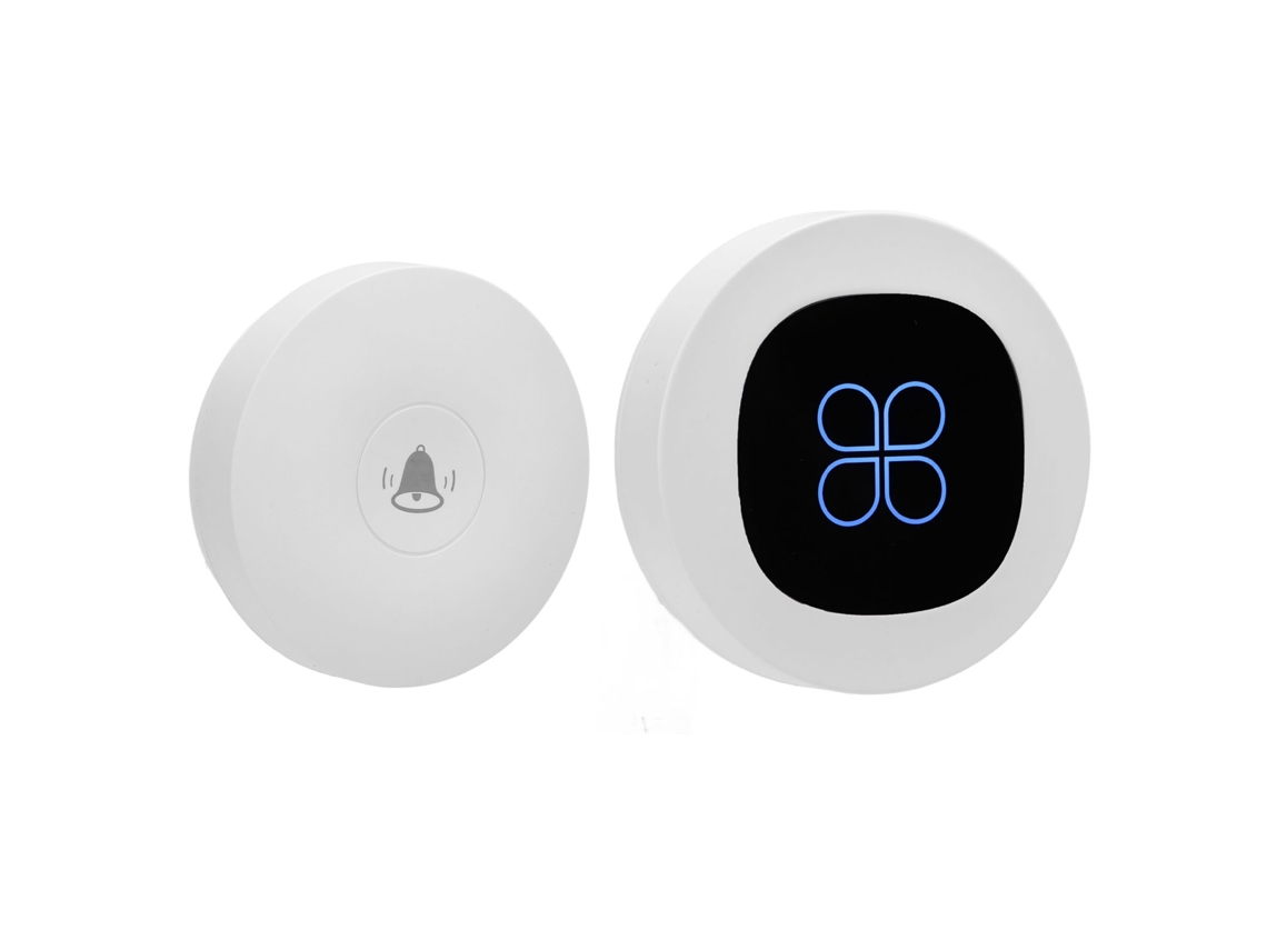 Timbre De Porta Sem Fio Autônomo Impermeável Com 58 Melodias E Luz Led Para Casa E Negócios Com Plug Uk
