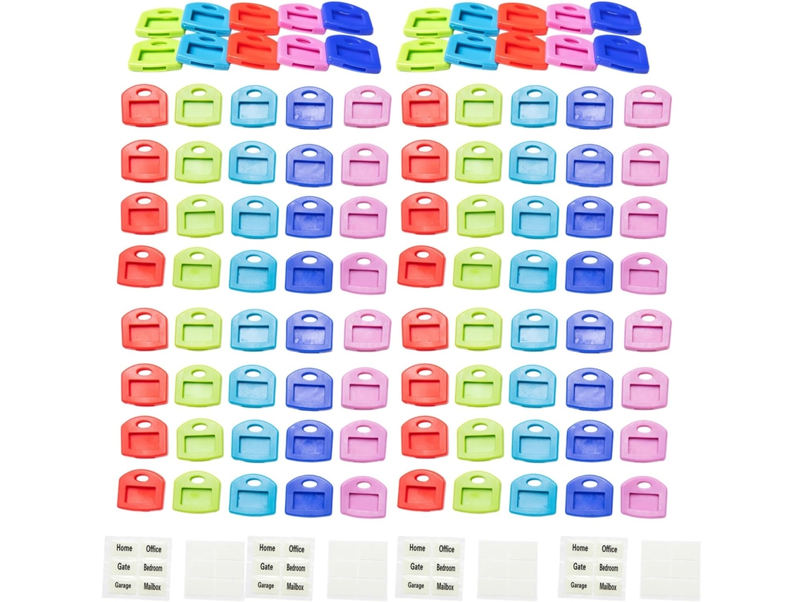 Capa De Silicone Moderna E Simples Para Crachás Identificação Elásticos, Pacote Com 100 Unidades, Perfeita Para Chaves