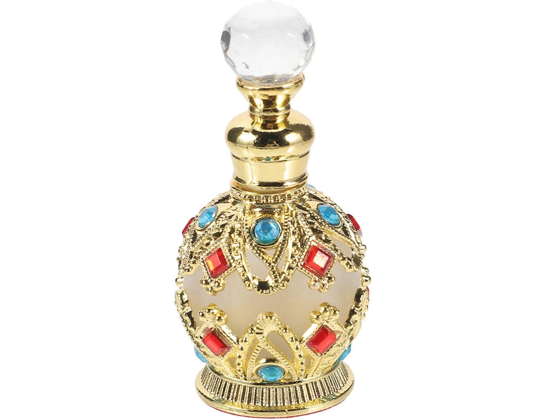 Frasco de perfume de vidro recarregável para armazenamento.