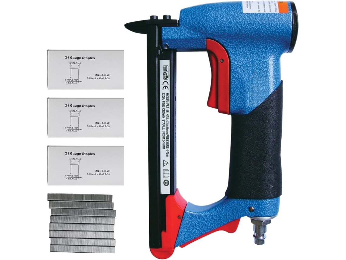 Grampeador Pneumático 4-8 3600 - Barra - Alto Desempenho Com Pregos - Para O