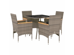 Garden Dining Set, Garden Dining Sets Vidaxl Cinzeto Rattan / Vime (n/a)