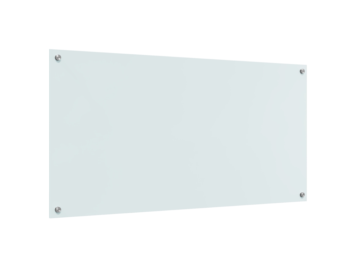 Escrivaninha Branca Retangular Moderna Vidaxl Branco Vidro (120 X 60 X 0.6 Cm)