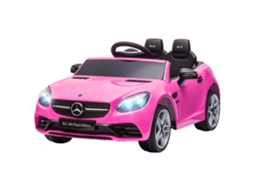 Carro Elétrico Infantil 12v Rosa (2 Motores, Controle Remoto, Pp e Metal, 3 6 Anos)