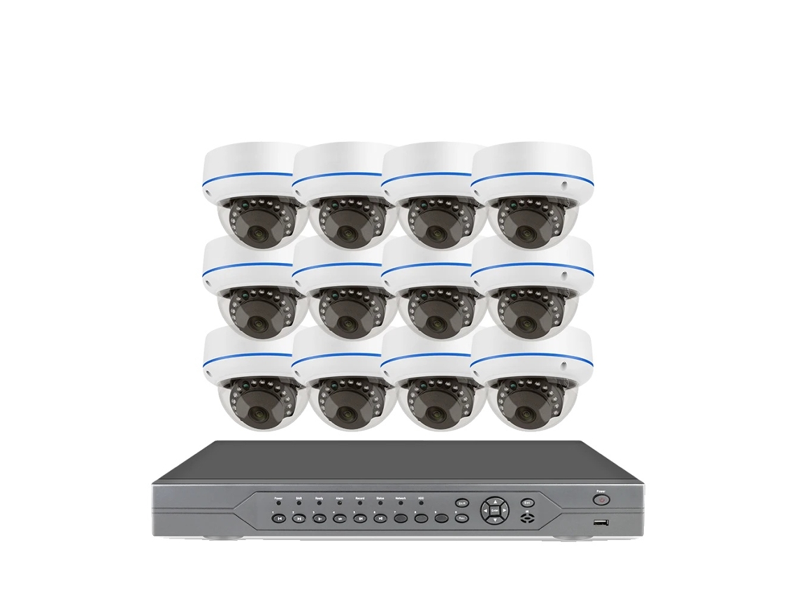 Kit de Câmera de Segurança, 16 Canais, Resolução Hd de 5mp, 16ch Nvr 12cam 5mp b, Sem Hdd Embutido a OEM