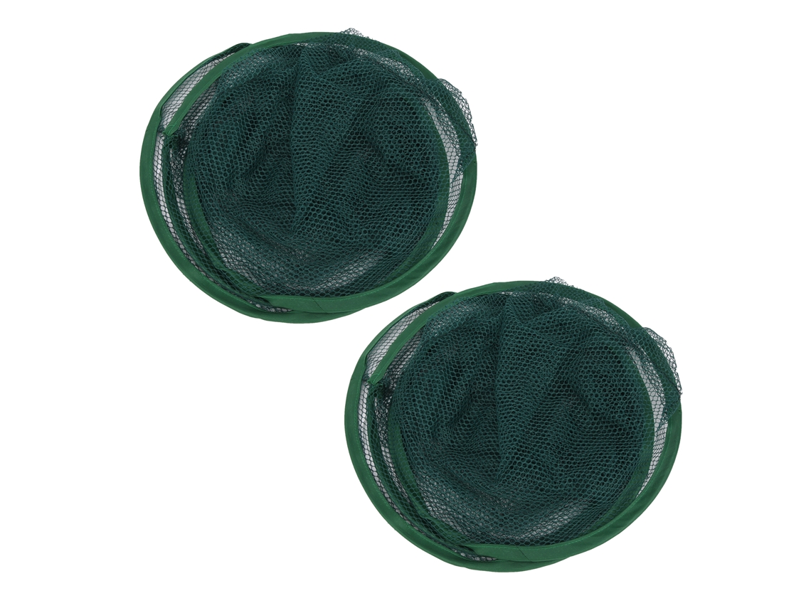 2pcs Rede de Pesca Plegable Circular 80cm