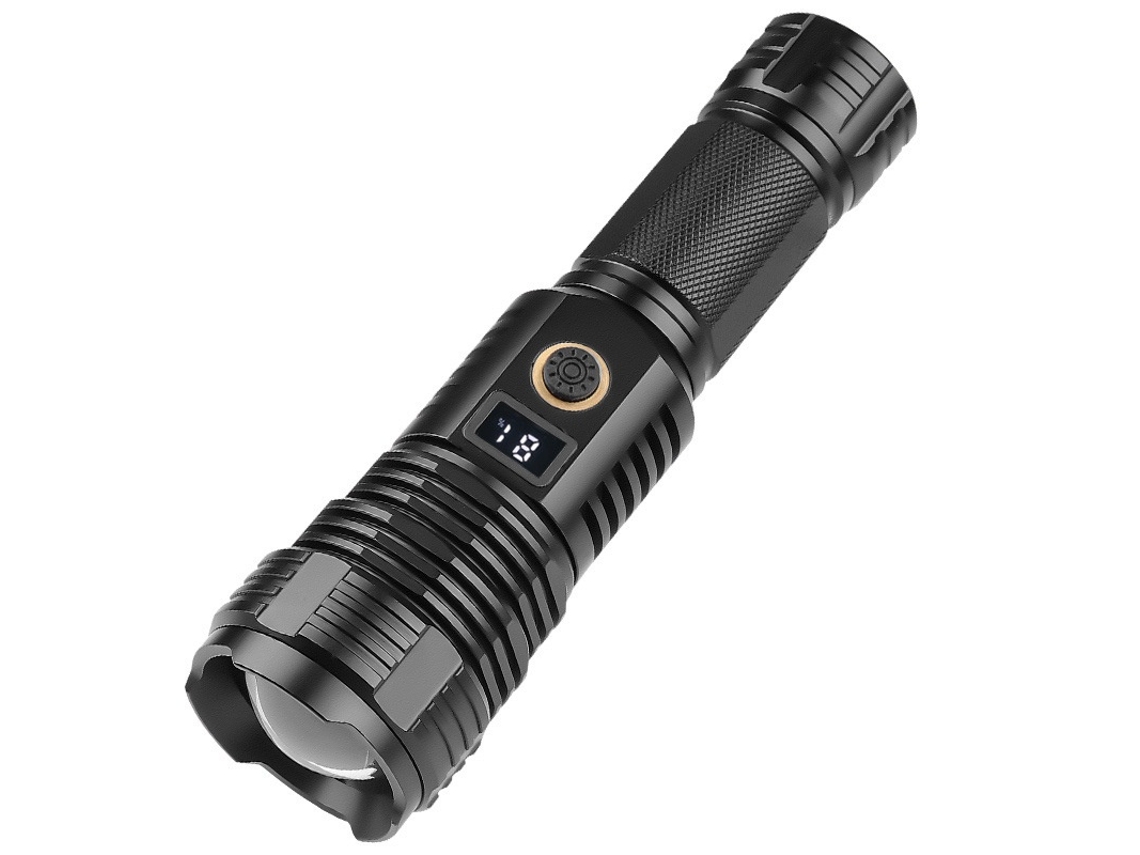 Lanterna Led Recarregável Com Zoom Ajustável