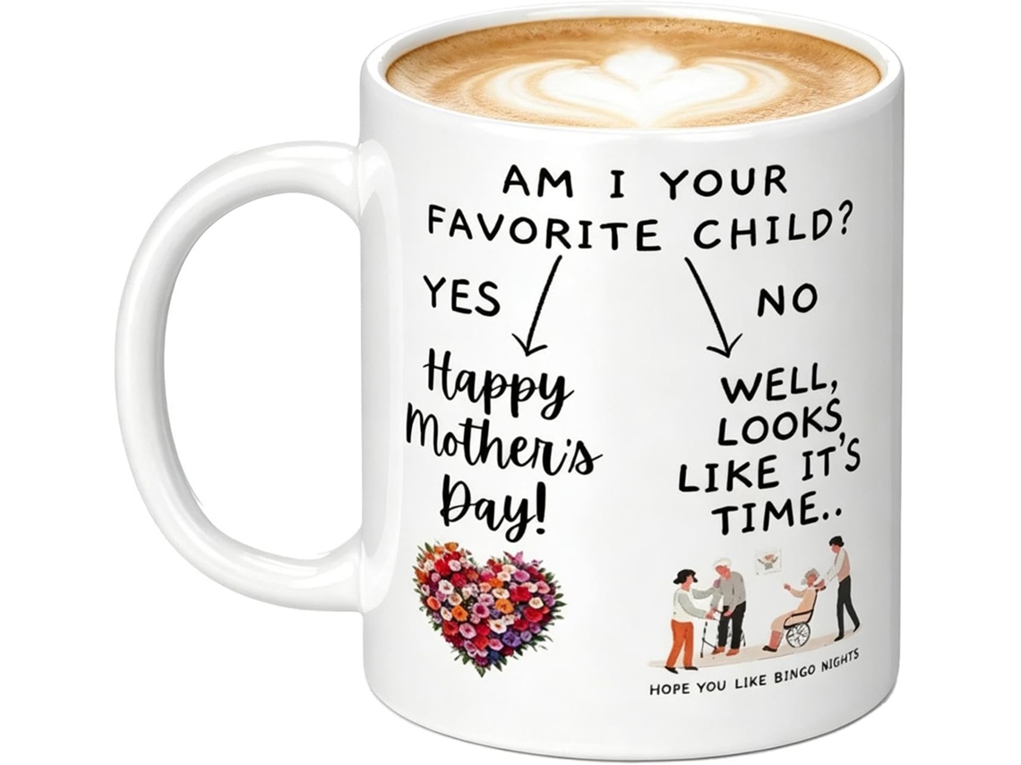Caneca De Café Divertida Para Mães, 330ml