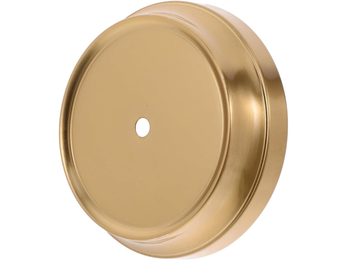 Base Plana Redonda de Ferro Dourado para Candeeiros de Mesa, Versátil e Fácil de Instalar. SFUSHOS