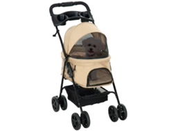 Carrinho 67x45x96cm Oxford Cáqui Pequeno Dobrável VOLTEDGE