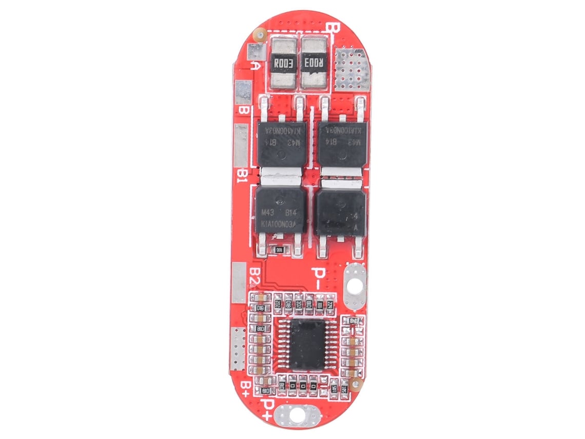 Placa De Proteção Para Bateria De Lítio Polimérica Módulo Protector 4 Células 20a 40a Capacidade De Corrente