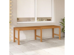 Vidaxl Banco De Jardim 150 Cm Madeira De Teca Maciça