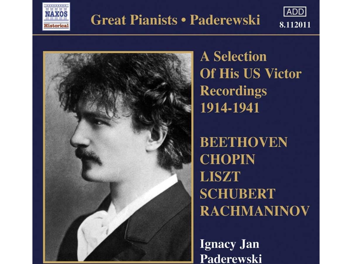 CD Paderewski,Ignaz Jan - Us Victor Recordings 1914-1941 (1CD)