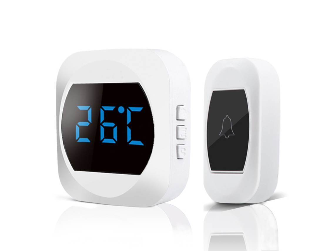 Campainha Sem Fio LAXISCREED com Display de Temperatura