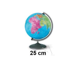Esfera Educativa Continenti Con Luz 25Cm Base Madera