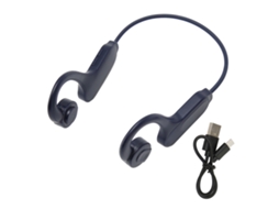 Fones de condução óssea Bluetooth EOOCOO, esportivos, com gancho, longa duração