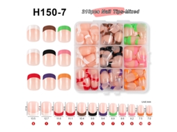 Extensões De Unhas/unhas Postiças (em Caixa)conjunto De 216 Pontas Para Manicure Francesa H150-7