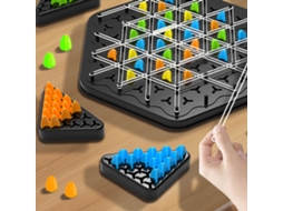 Primerox jogo de Tabuleiro Triggle com Elásticos para Reuniões Familiares Coordenação Olho mão