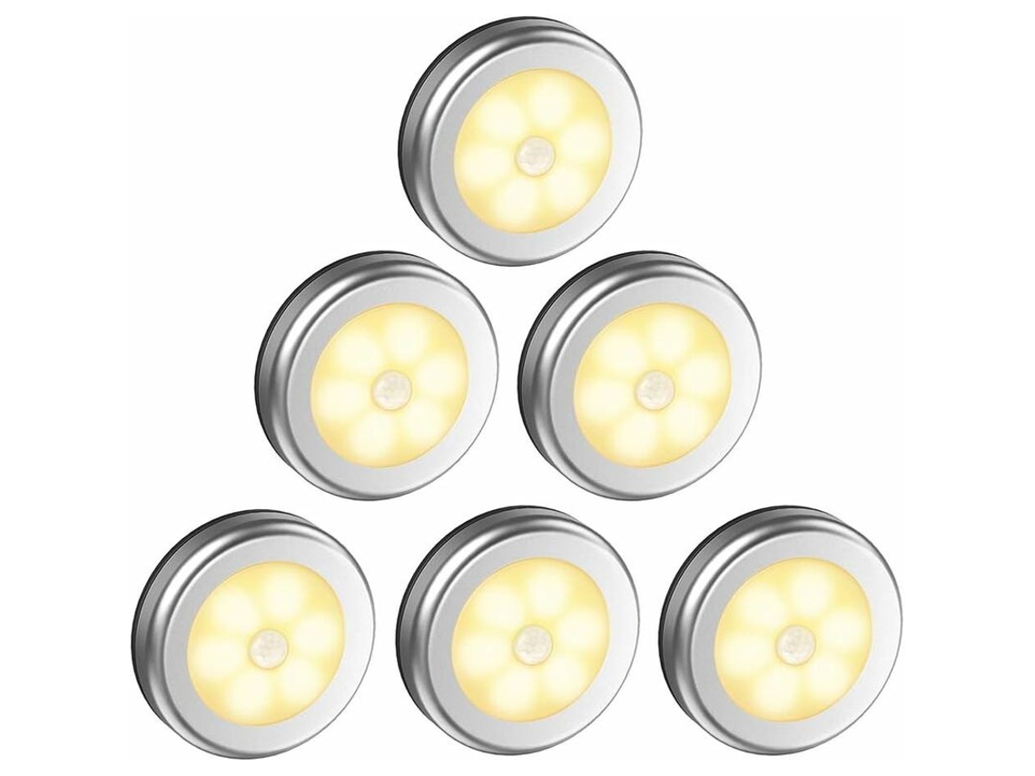 Luminária Inteligente de Indução Corporal com Sensor Presença para Quarto, Cabeceira, Casa, Luz Noturna Criativa, Corredor, Armário BRILVIBERA