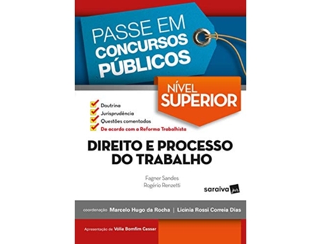 Livro Passe Em Conc. Pub-Niv Sup-Dir E Proc. Trab. de Renzerri (Português do Brasil)