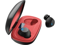 Auriculares Bluetooth True Wireless Bestvite (in Ear - Microfone - Noise Cancelling - Vermelho)