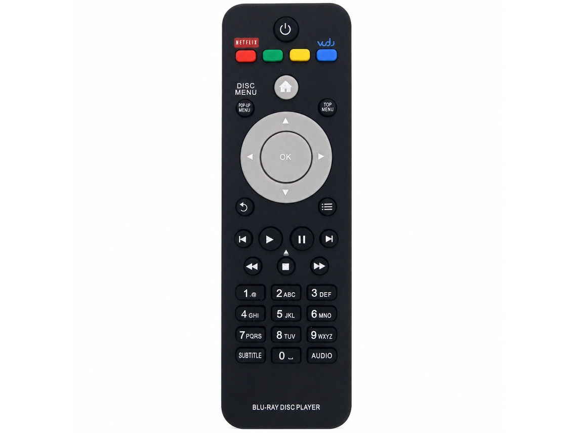 Comando À Distância Para Leitor Blu-ray Philips, Compatível Com Bdp3100/93, Bdp3200/93, Bdp2700 E Bdp3080